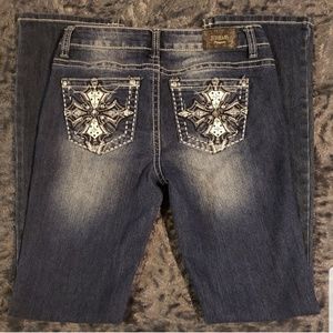 ZCO Premium Jeans with Rhinestone Pockets